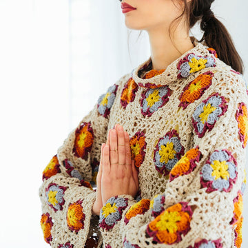 Lotus flower Granny Square Tunic /Dress