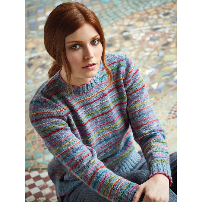 Rowan Colours In The Mist Sweater Jumper Knitting Pattern