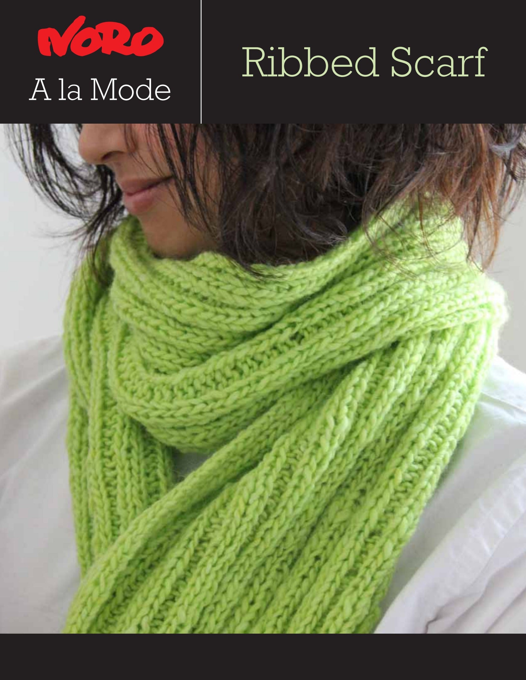 Noro NK Ribbed Scarf Knitting Pattern