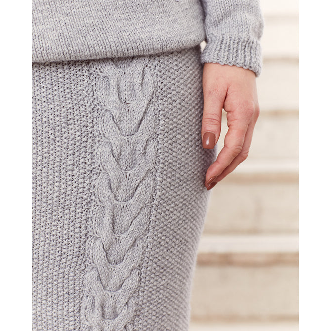 Rowan Cabled Skirt Knitting Pattern