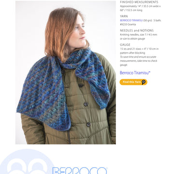 Berroco Rochelle Wrap Knitting Pattern