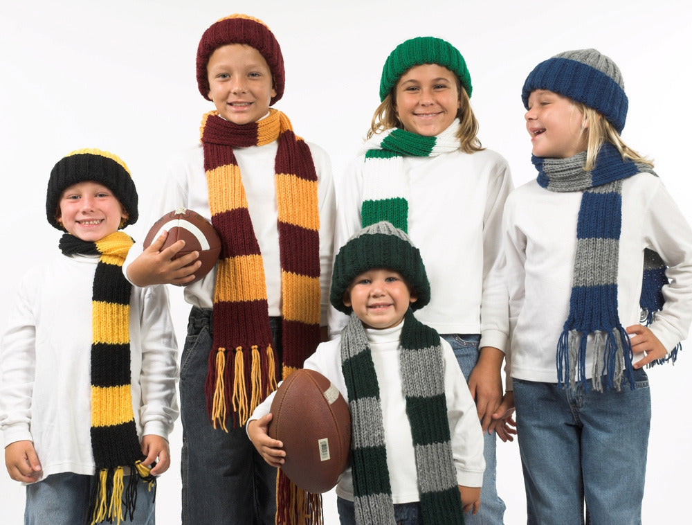 Team Scarves & Hats Knitting Pattern