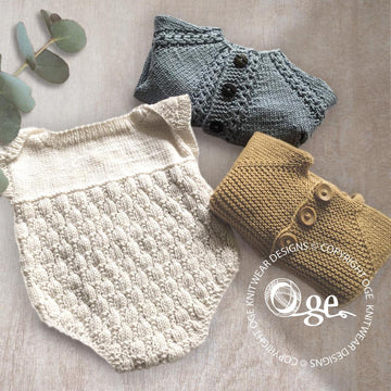 Romper & Cardigan Set - P176, P177 + P178