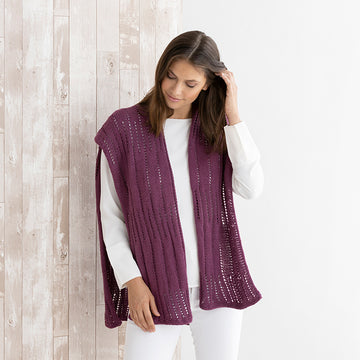 String Viviana Ruana Cape Knitting Pattern