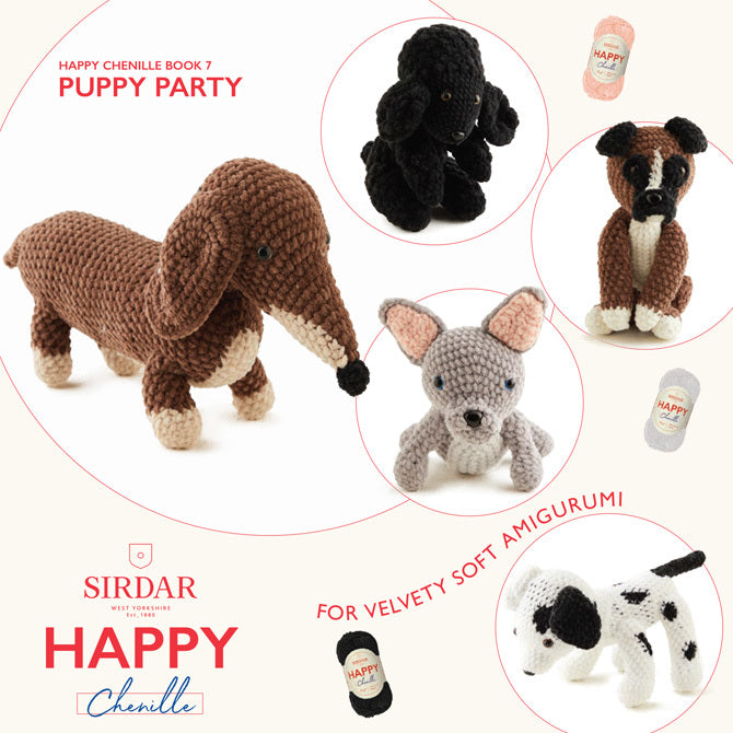 Sirdar Puppy Party eBook Toy Crochet Pattern