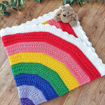 Cloudy Bo Rainbow Blanket