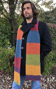Plymouth Yarn Man's Scarf Knitting Pattern