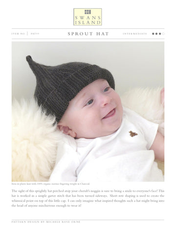 Swans Island Sprout Hat Knitting Pattern