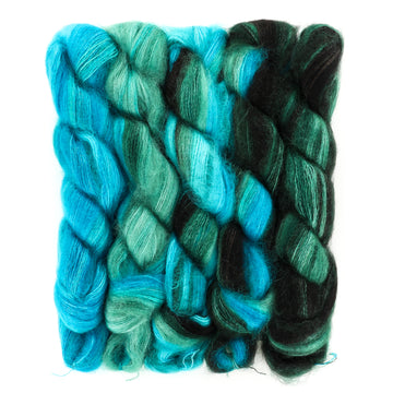 Black, Forest Green to Ocean Blue (71032)