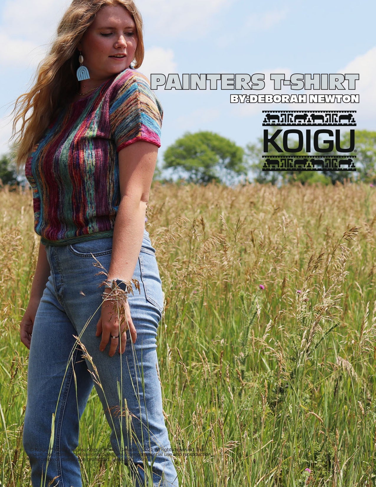 Koigu Painter's T-Shirt Jumper Knitting Pattern