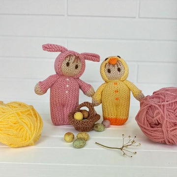 Easter Bunny and Chick Dolls