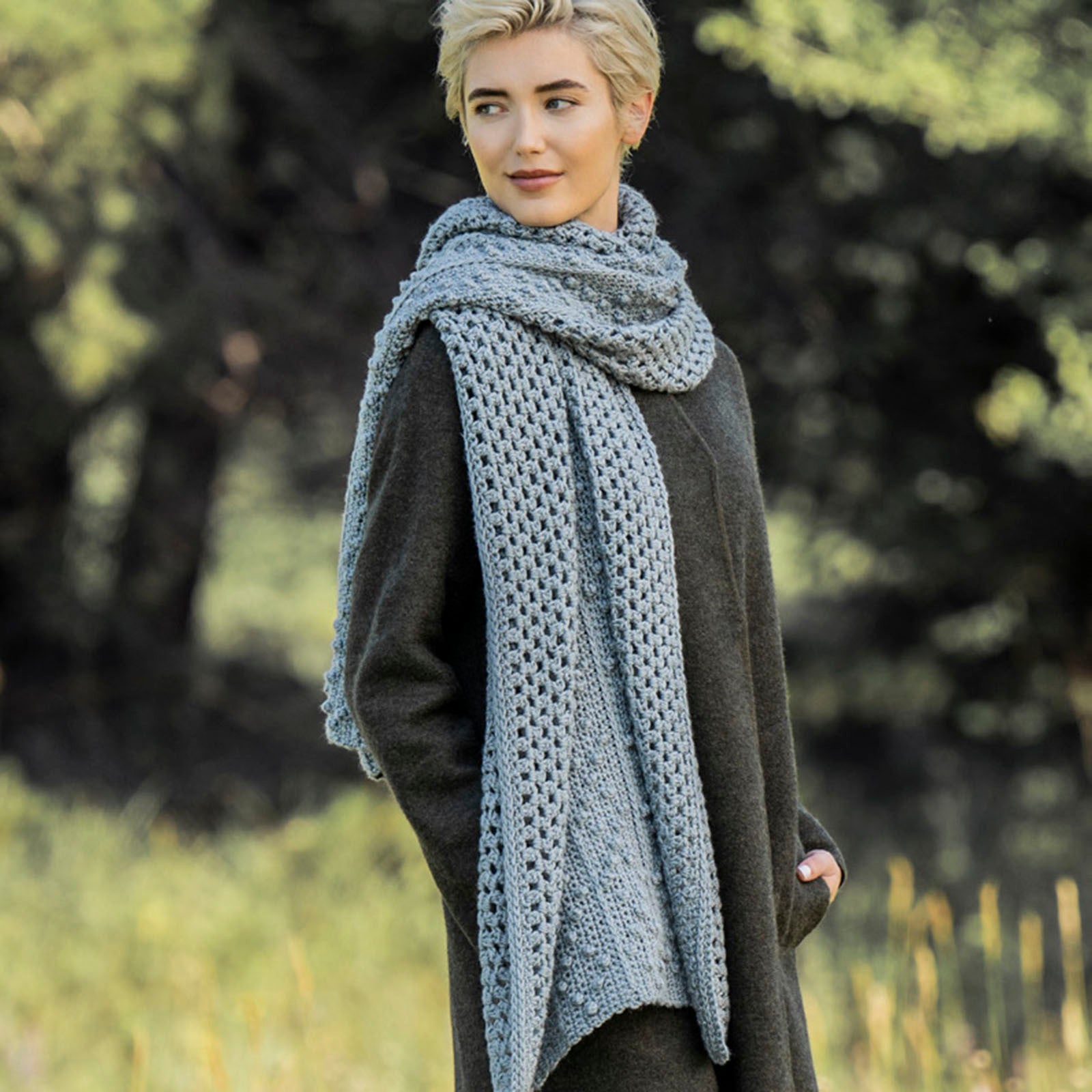 Blue Sky Fibers Dayton Crochet Wrap Pattern