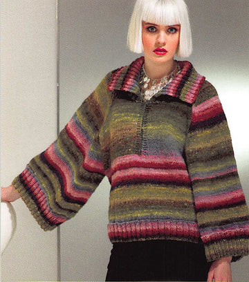 Trend Sweater in Noro Kureyon - PDF