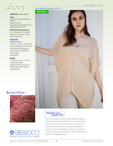 Berroco Divvy Jumper Knitting Pattern