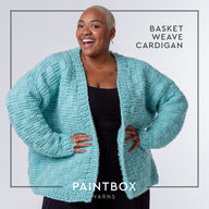 Paintbox Yarns Basket Weave Cardigan Knitting Pattern