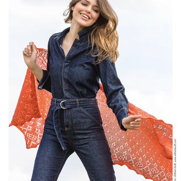 Lana Grossa 23 Shawl in Cool Wool Lace PDF