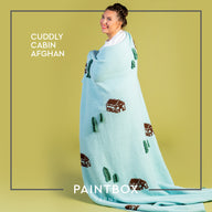 Paintbox Yarns Cuddly Cabin Afghan Crochet Pattern