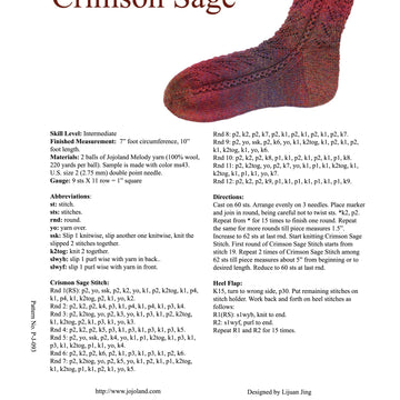 Jojoland Crimson Sage PDF