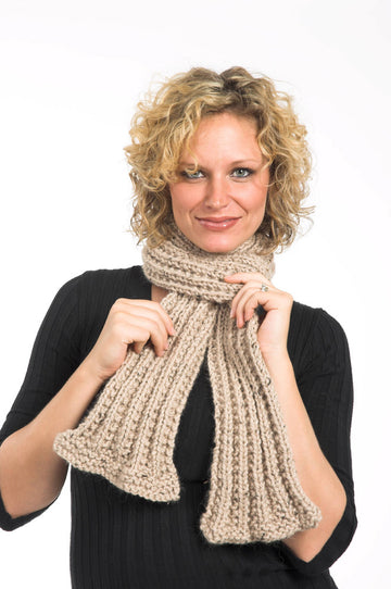 Ruffled Scarf Knitting Pattern