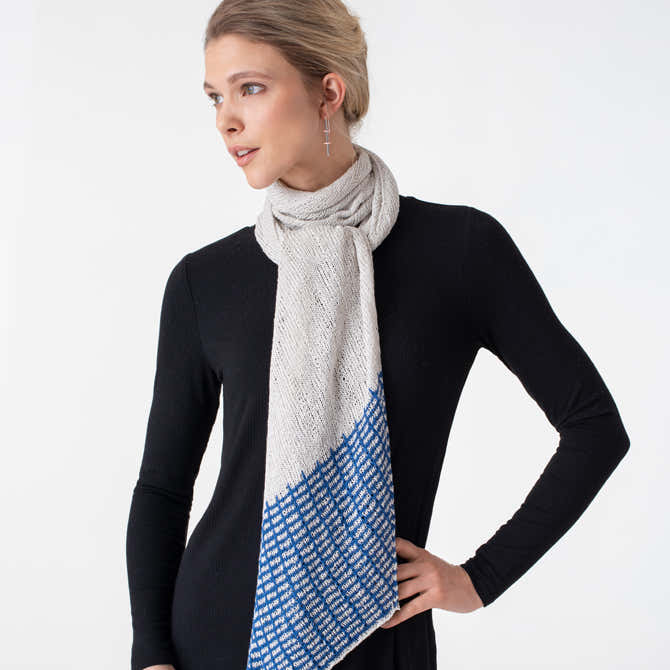 Shibui Knits Delft Scarf Knitting Pattern