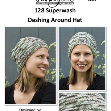 Dashing Around Hat in Cascade Yarns 128 Superwash - C281 - Free PDF