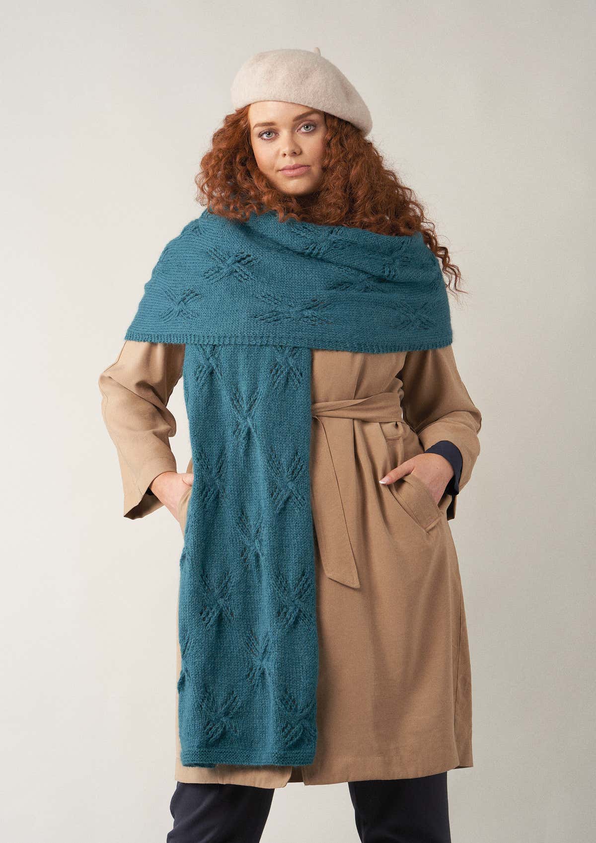 Lux Shawl Wrap Knitting Pattern