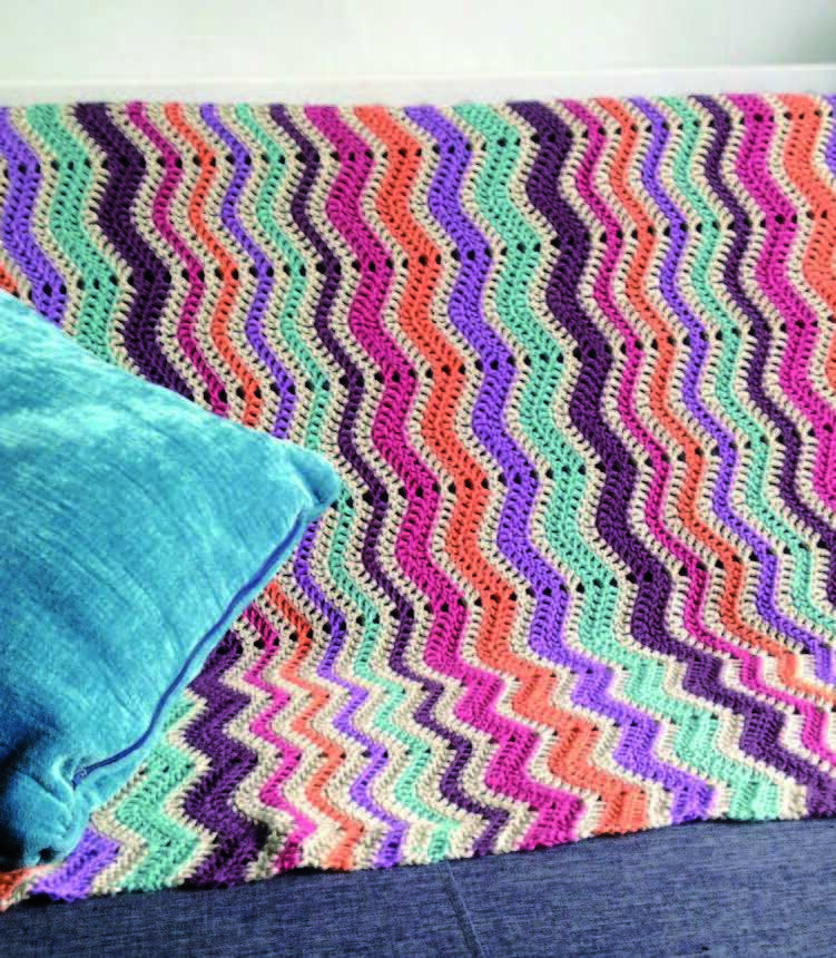 Rowan Chevron Crochet Blanket Pattern