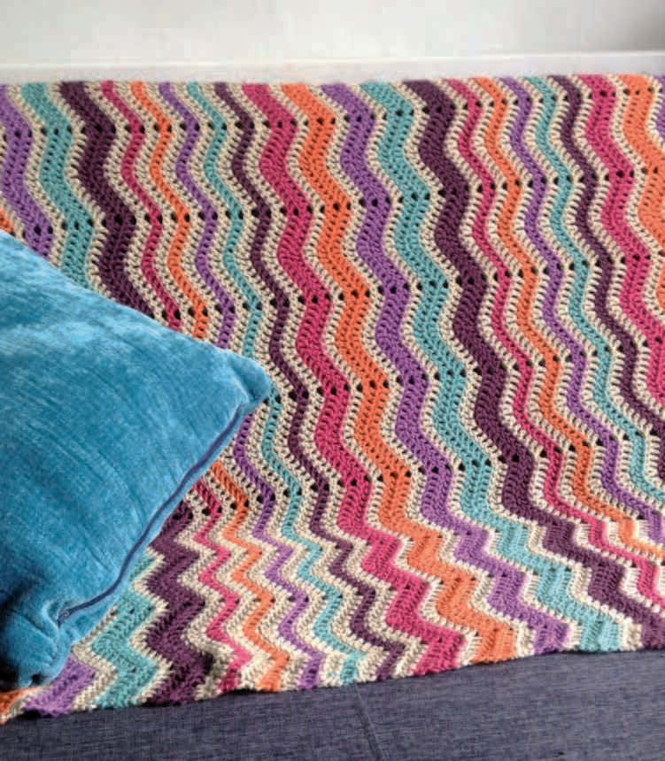 Rowan Chevron Crochet Blanket Pattern