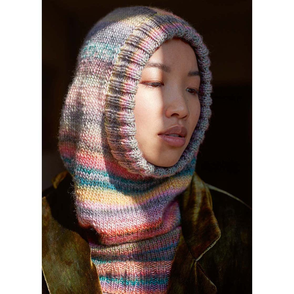 Lang Hood Hat Knitting Pattern