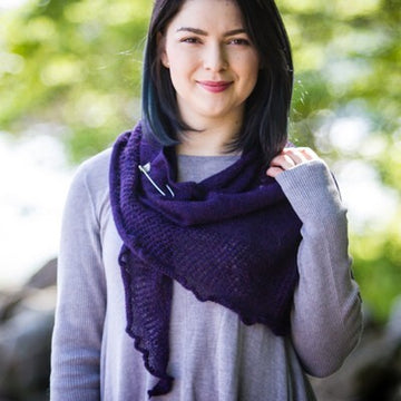Valley Yarns Poet's Corner Shawl Knitting Pattern