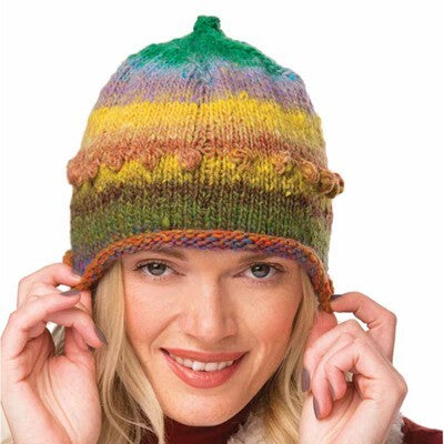 Noro Bobble Skullcap Hat Knitting Pattern