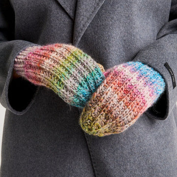 Sirdar Marbled Hat & Mittens Knitting Pattern