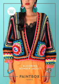 Paintbox Yarns Blooming Bomber Jacket Crochet Pattern