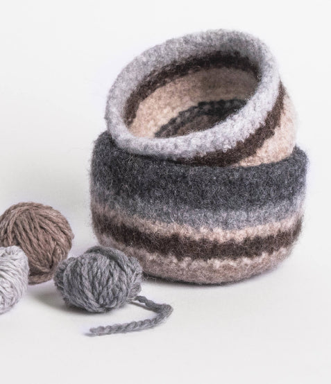 Fairmount Felted Bowls Homeware Knitting Pattern
