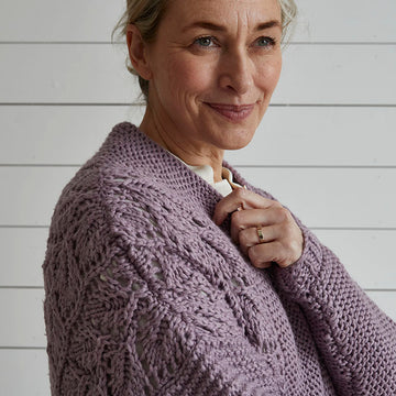 Debbie Bliss Lace & Garter Stitch Cardigan Knitting Pattern