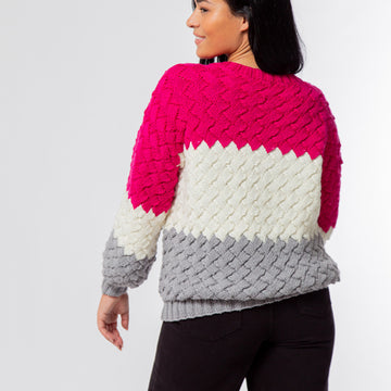 MillaMia Lexi Entrelac Jumper Knitting Pattern
