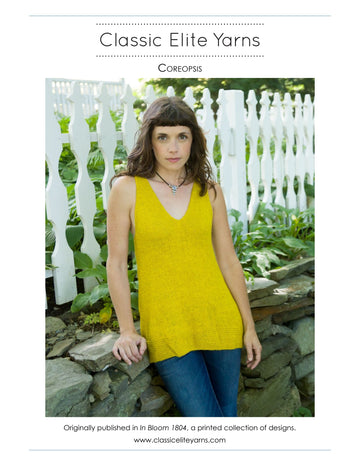 Classic Elite Yarns Coreopsis Jumper Knitting Pattern