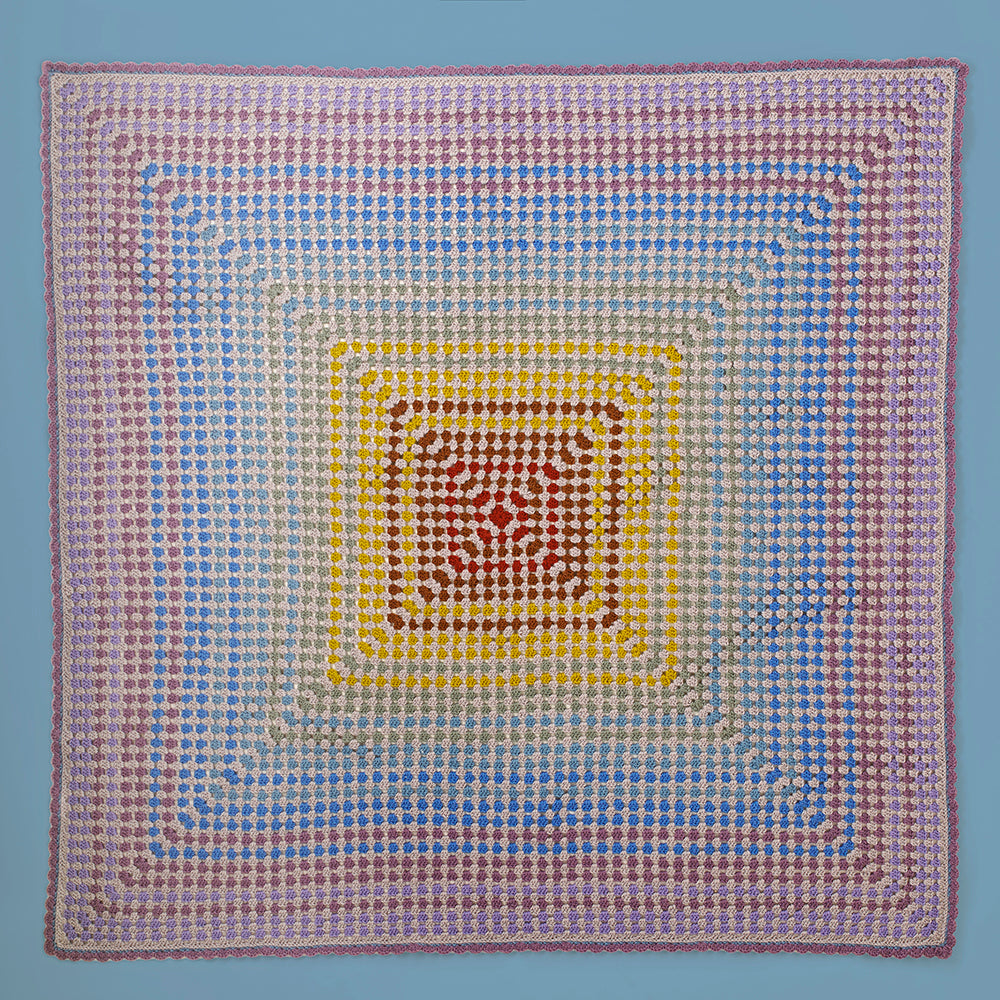 Paintbox Yarn Fireside Granny Square Blanket