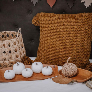 Crochet Knit Purl Pillow