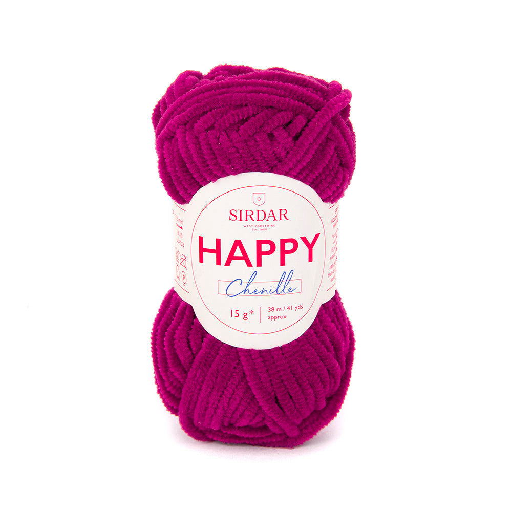 Sirdar Happy Chenille Yarn - Polyester varied