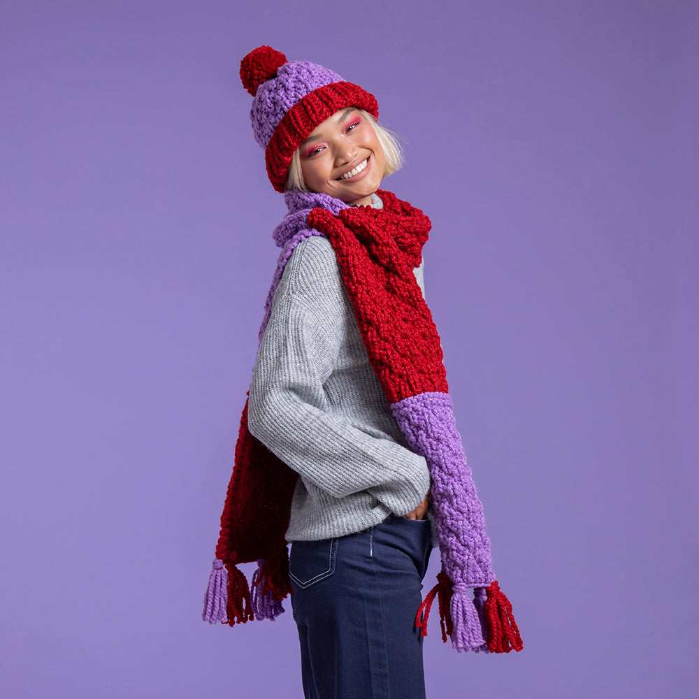 Paintbox Yarns Bright and Bold Stripe Set Knitting Pattern