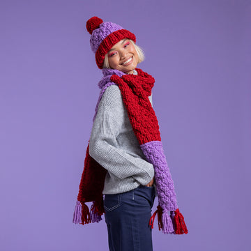 Paintbox Yarns Bright and Bold Stripe Set Knitting Pattern