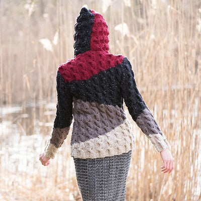 Tahki Yarns Farmhouse Hoodie Knitting Pattern