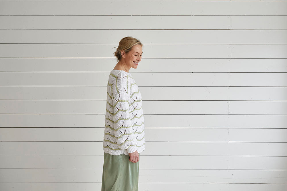 Debbie Bliss Wave Stitch Top Knitting Pattern