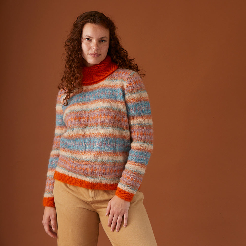 Debbie Bliss Fran Fairisle Sweater Knitting Pattern
