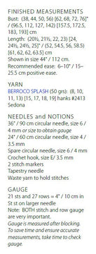 Berroco Pinarello Jumper Knitting Pattern