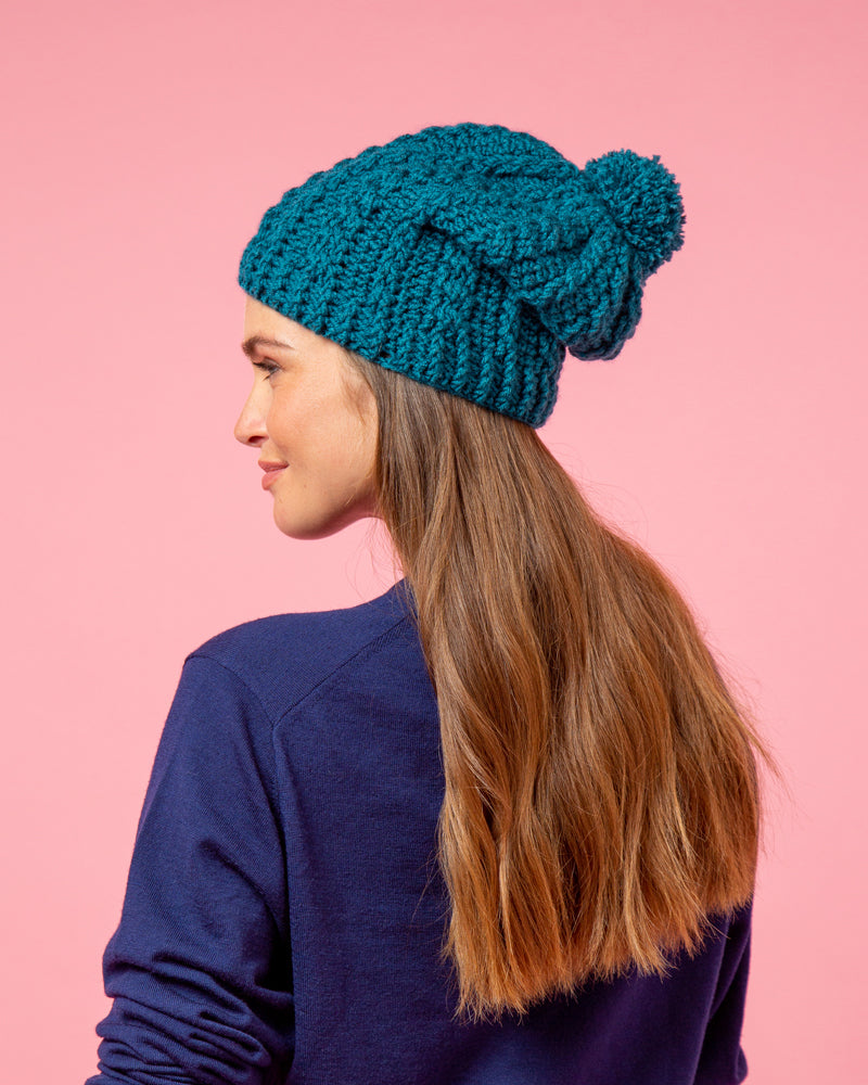 Paintbox Yarns Cinnamon Swirl Hat and Scarf Set Crochet