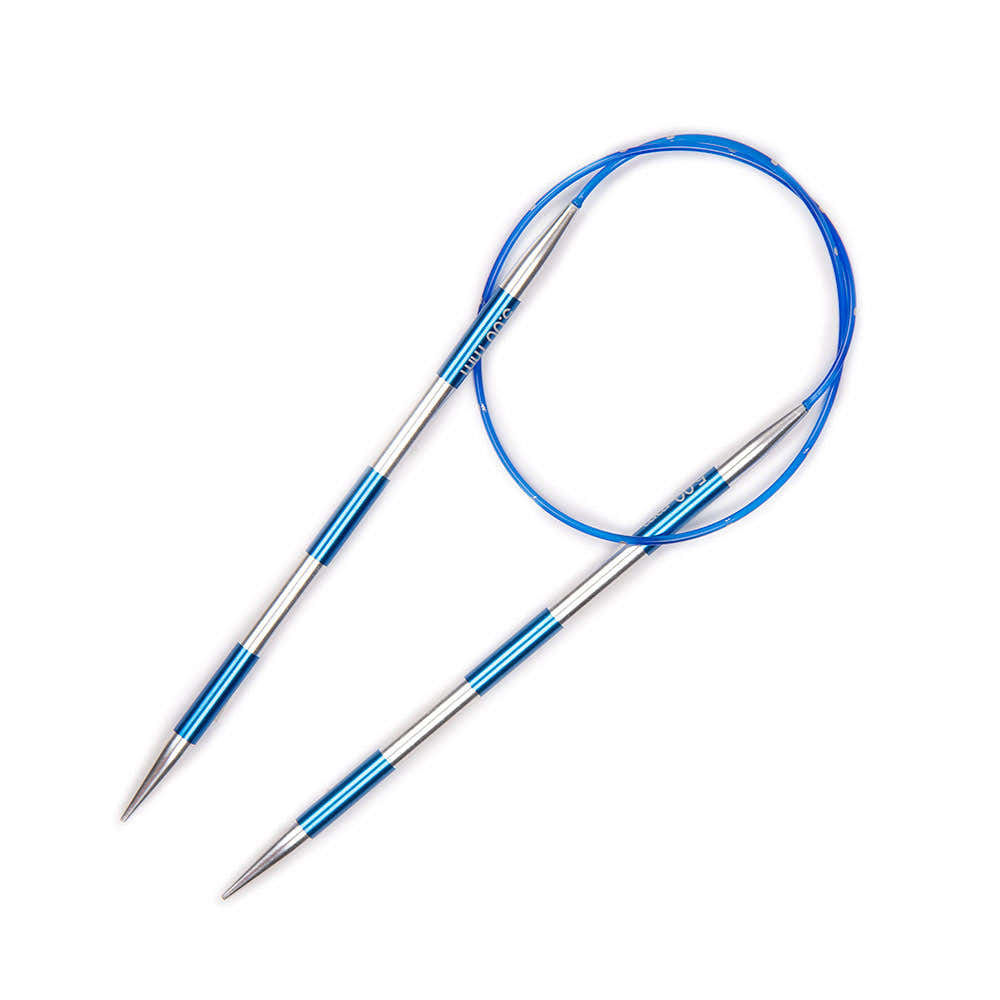 KnitPro Smartstix Blue Fixed Circular Needles 24" (1 Pair)