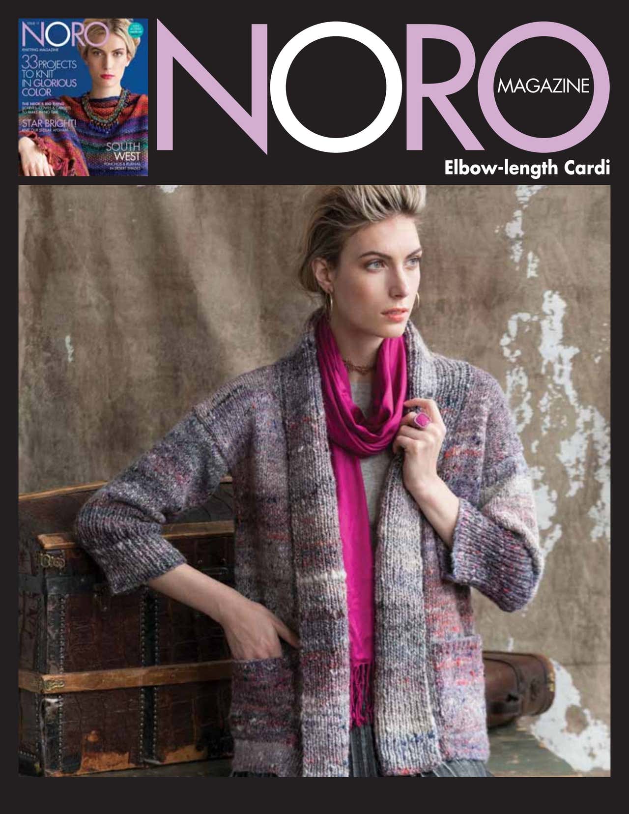 Noro Elbow-Length Cardi Cardigan Knitting Pattern