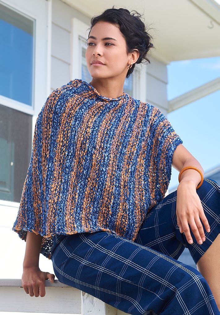 Gooseberry Poncho Cape Knitting Pattern